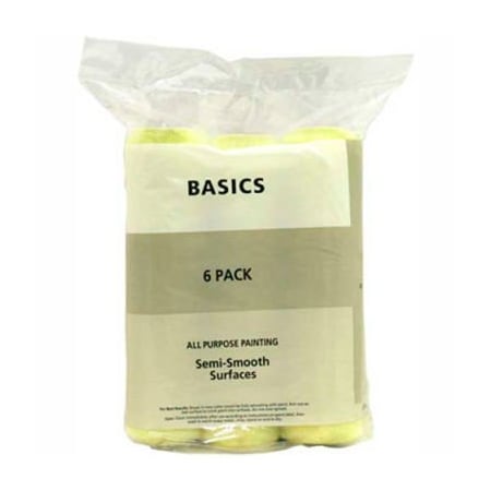 General Paint Master Painter 9" Basics Roller Cover, 3/8" Nap, Knit, Semi Smooth, 3 Pack - 697872